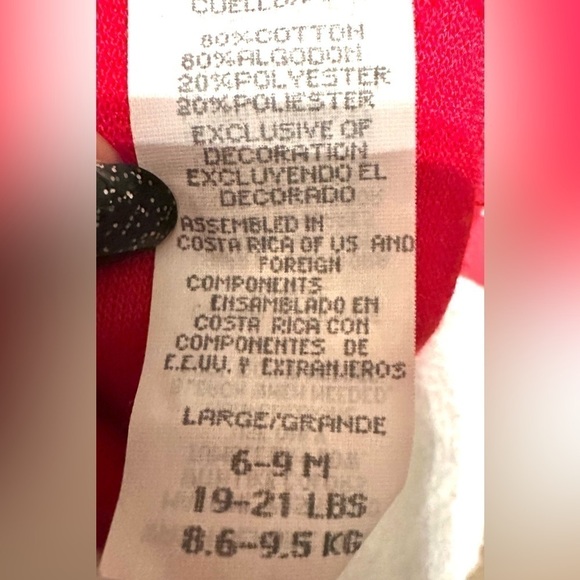 Vintage Carters Santa Outfit One Piece Footed Jumpsuit Pajamas Baby 6-9 Months - Picture 6 of 7